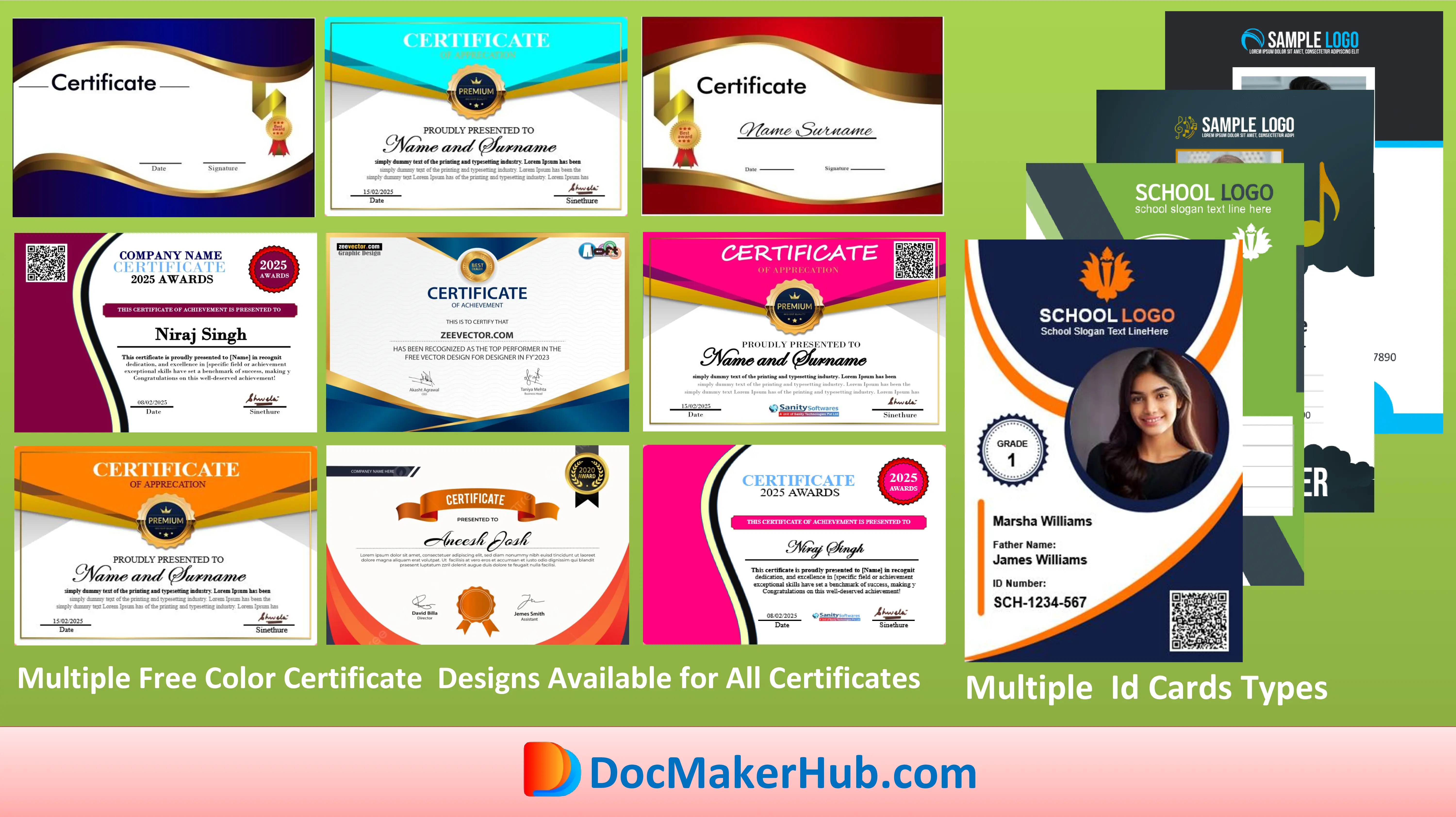 Certificate Preview Design