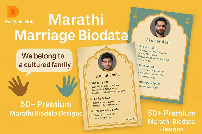 Biodata Maker Hindi English