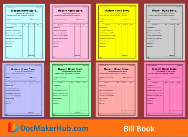 Bill Book Maker Online